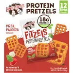 Lenny & Larry's Fitzels Protein Pretzels - Pizza Palooza, 12 Pack/3 oz