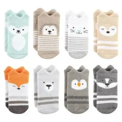 Hudson Baby Unisex Cotton Rich Newborn and Terry Socks