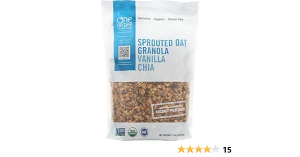 One Degree Organic Foods Granola - Oat Vanilla Chia 11oz USA (Case6)