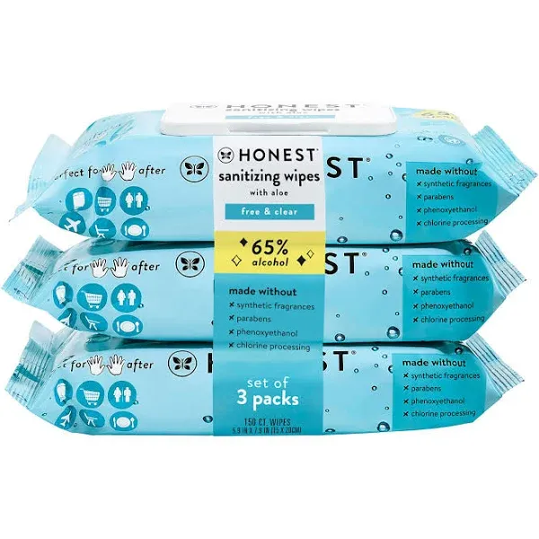 Honest Alcohol Wipes With Aloe