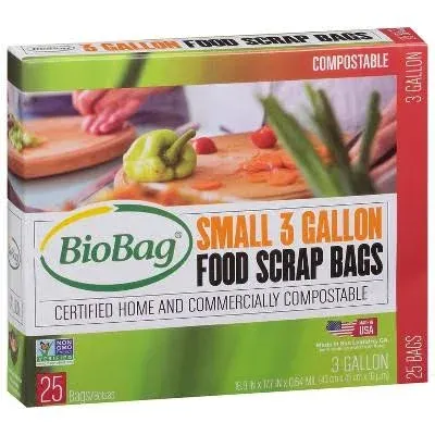 Biobag Compostable 3 Gallon Food Bags