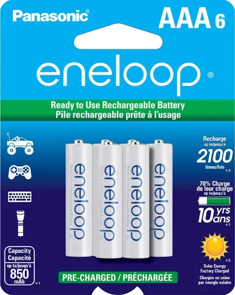 Panasonic Eneloop AAA Batteries