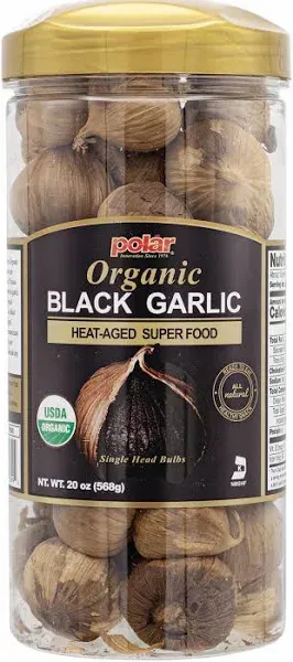 MW Polar USDA Organic Black Garlic Bulb 20 oz Jar