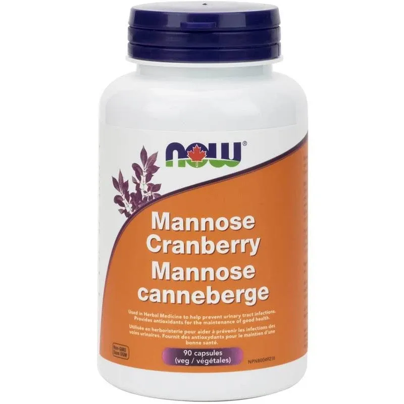 Now - Mannose Cranberry - 90 Veg Capsules