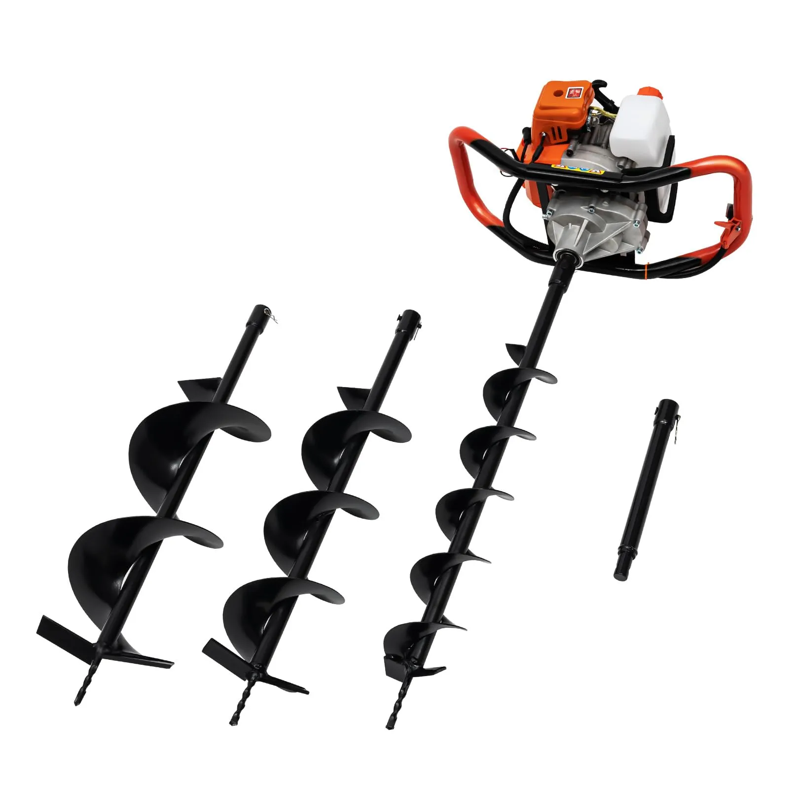 52cc Gas Powered Earth Auger Post Hole Digger Borer Fence Ground Drill