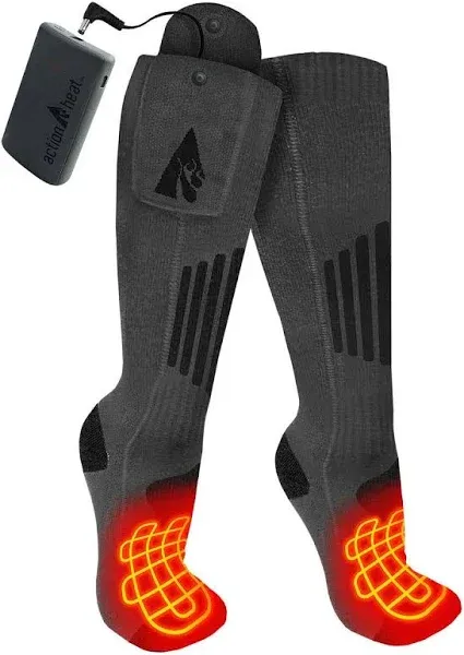 ActionHeat 3.7V Wool Rechargeable Heated Socks 2.0 with Remote Men's