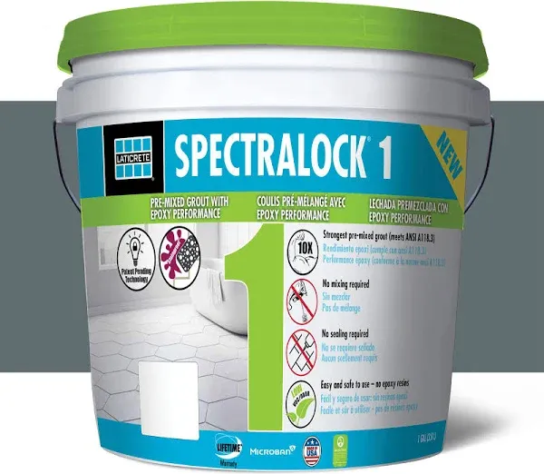 Laticrete SPECTRALOCK 1 Pre-Mixed Grout #44 Bright White