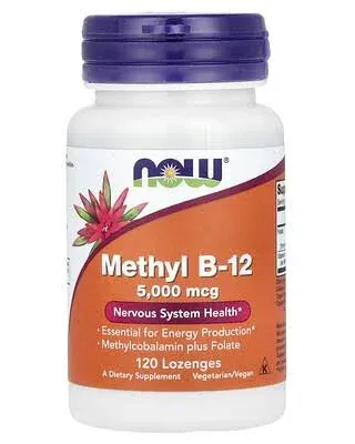 Methyl B-12 5000 mcg 90 Veg Caps By Now Foods