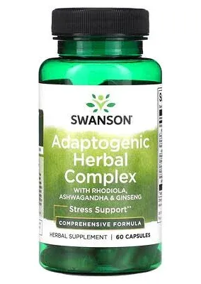 Swanson Rhodiola Ashwagandha Ginseng Complex stress support 60 pcs