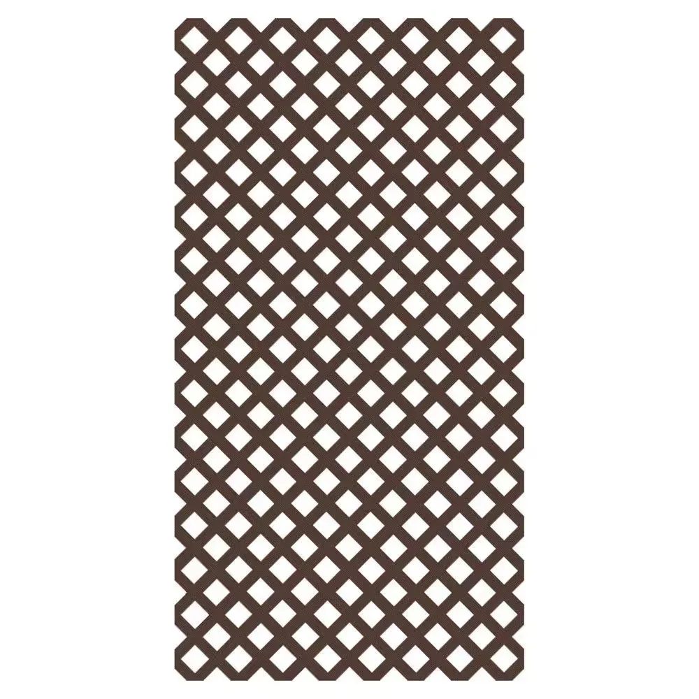 Veranda 73004497 4 ft. x 8 ft. Black Garden Vinyl Lattice