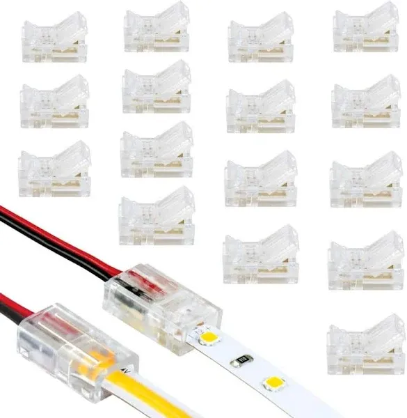 Armacost Lighting 2 Pin LED Strip Light Wire to Tape Connectors