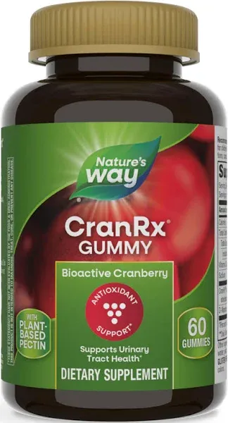 Nature's Way Cranrx Urinary Health Gummies, Cranberry (60 ct)