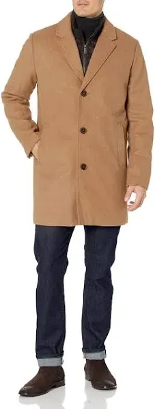 Dockers Men's Henry Wool Blend Top Coat