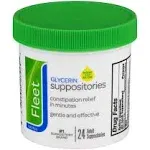 Fleet Glycerin Suppositories Adult 24