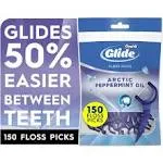 Oral-B Glide Peppermint Dental Floss Picks With Arctic Peppermint Oil Flavor (6.4 oz)