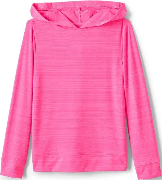 Kids Lands' End Long Sleeve UPF 50 Sun Hoodie Rash Guard