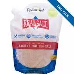 Redmond Real Salt - Ancient Fine Sea Salt Unrefined Mineral Salt 26 Ounce Pouch (2 Pack)