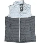 Columbia White Out XO0482-026 Puffer Vest Men&#039;s Gray Omni-Heat Full Zip CLO445