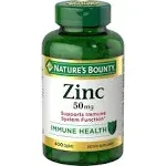 Nature's Bounty Zinc 50 mg 400 ct.