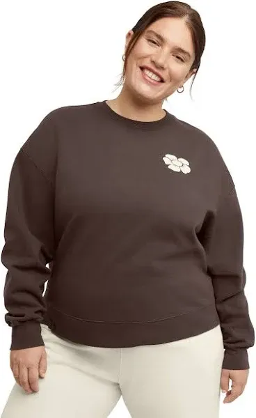 Hanes Women's Originals Plus Size Fleece Midweight Sweatshirt