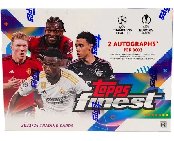 Topps Finest UEFA Club Competition Soccer Hobby Box