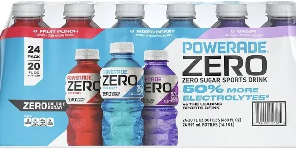 Powerade Zero Sports Drink Variety Pack 20 fl oz