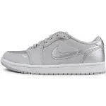 Air Jordan 1 Low OG Metallic Silver Shoes