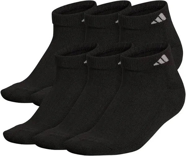 adidas Women's 6 Pack Athletic Cushioned Low Cut Socks