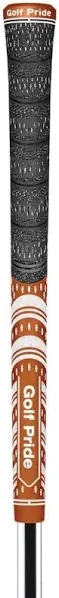 New Golf Pride MCC  Teams Golf Grips - Dark Orange / White - Standard Size