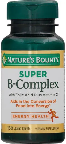 Nature's Bounty Super B Complex with Folic Acid Vitamin C