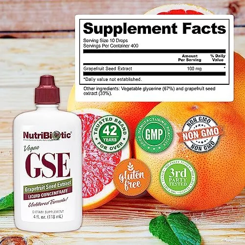 Nutribiotic GSE Grapefruit Seed Extract Liquid Concentrate