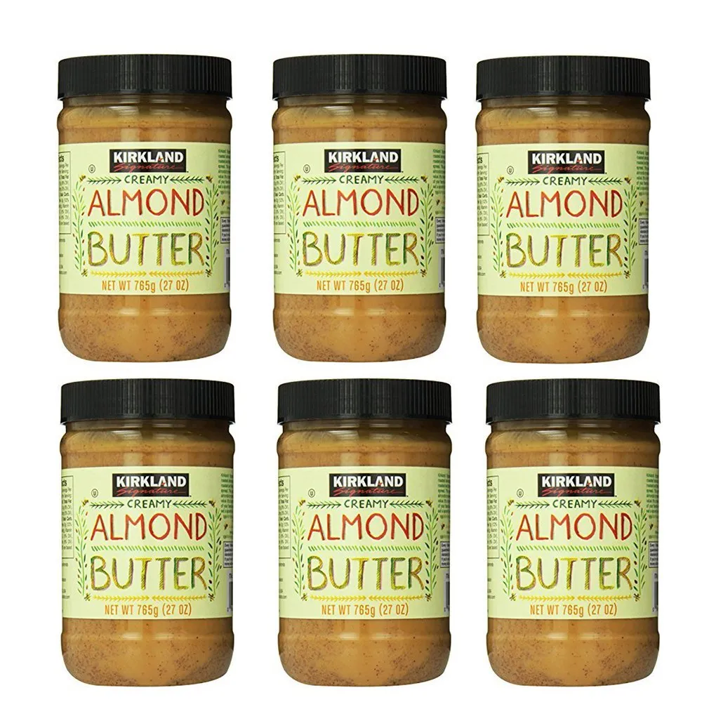 Kirkland Signature Creamy Almond Butter, 1.68 Pound (Pack of 2)