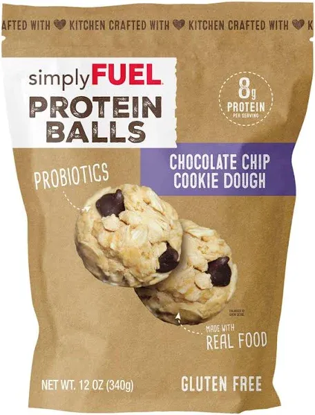 simplyFUEL Chocolate Chip Cookie Dough Protein Balls, 12 oz. - Sam's Club