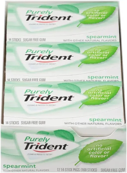 Trident Purely Spearmint Sugar Free Gum