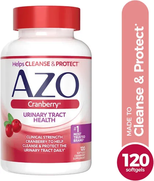 AZO Cranberry Supplement Urinary Tract Health Softgels - 100 Count