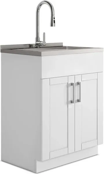 Simpli Home Modern Wide Shaker Laundry Cabinet