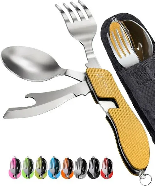 Orblue 4-in-1 Camping Utensils 2-Pack