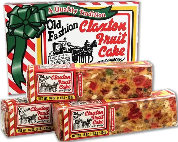 Claxton Old Fashioned Fruit Cake, 3 Pounds