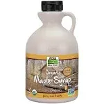 Now Foods Maple Syrup Organic Grade A Amber Color 32 oz