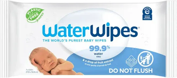 Waterwipes 99.9% Water Based Baby Wipes