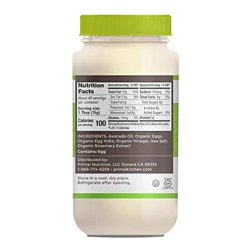 Mayo - Real Mayonnaise Made with Avocado Oil 12 fl oz Jar