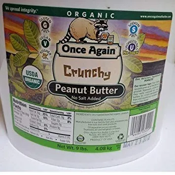 Once Again Organic Crunchy Peanut Butter