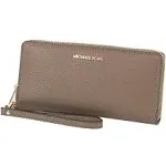 Michael Kors Bags | Michael Kors Leather Continental Wristlet Phone Case Wallet Dusk Nwt | Color: Brown/Gold | Size: Large | 4yousale's Closet