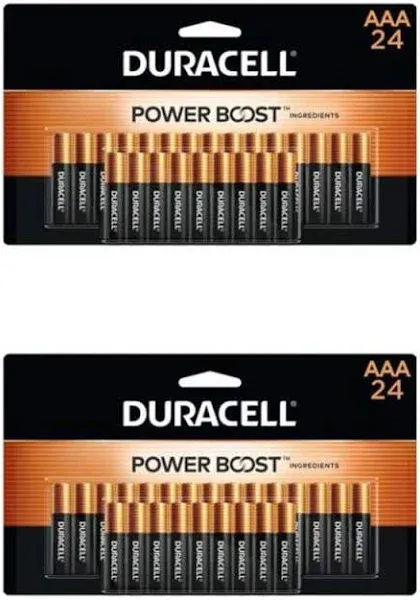 Brand New Duracell Coppertop Alkaline AAA Battery - 24 Pack -Triple A Batteries