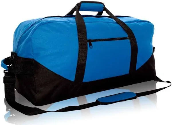 Dalix 25" Big Adventure Large Gym Sports Duffle Bag in Royal Blue