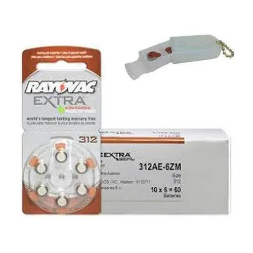 Rayovac® Size 312 Hearing Aid Batteries - 12 Pack