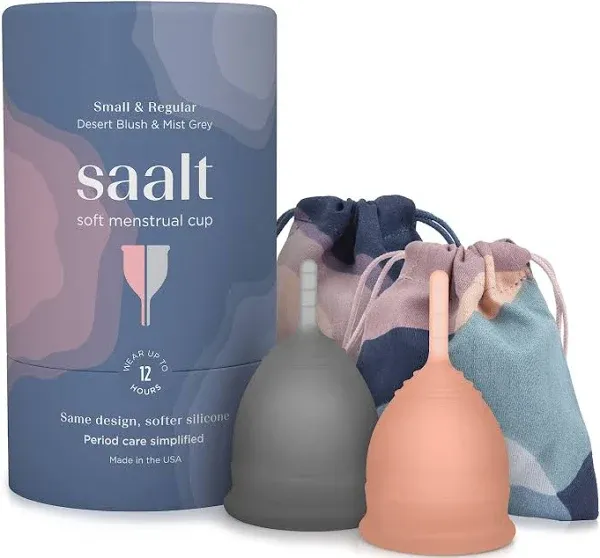 Saalt Soft Menstrual Cup - Grey - Regular