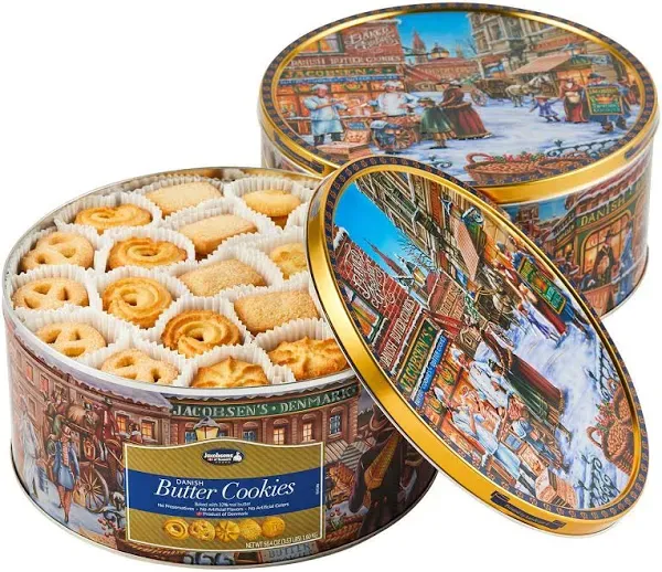 Jacobsens Danish Butter Cookies, 64 Ounce