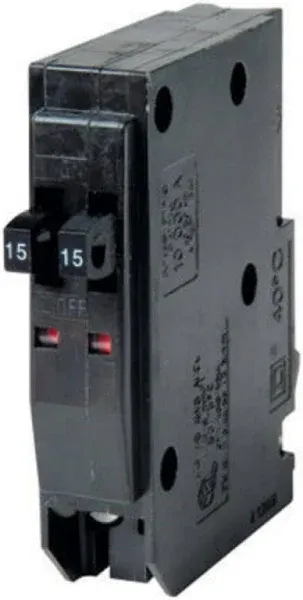 Square D Electrical Supplies QO Tandem Circuit Breaker QOT1515CP