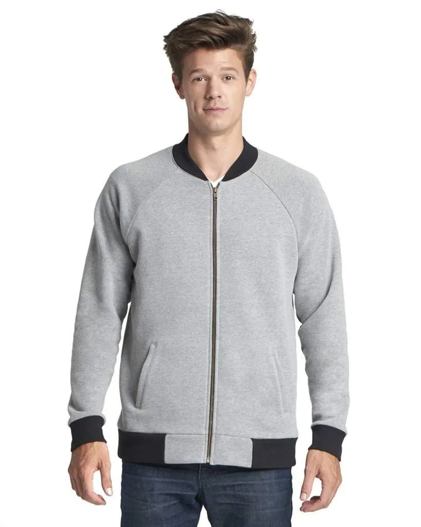 Next Level Unisex PCH Bomber Jacket S HEATHER GRAY